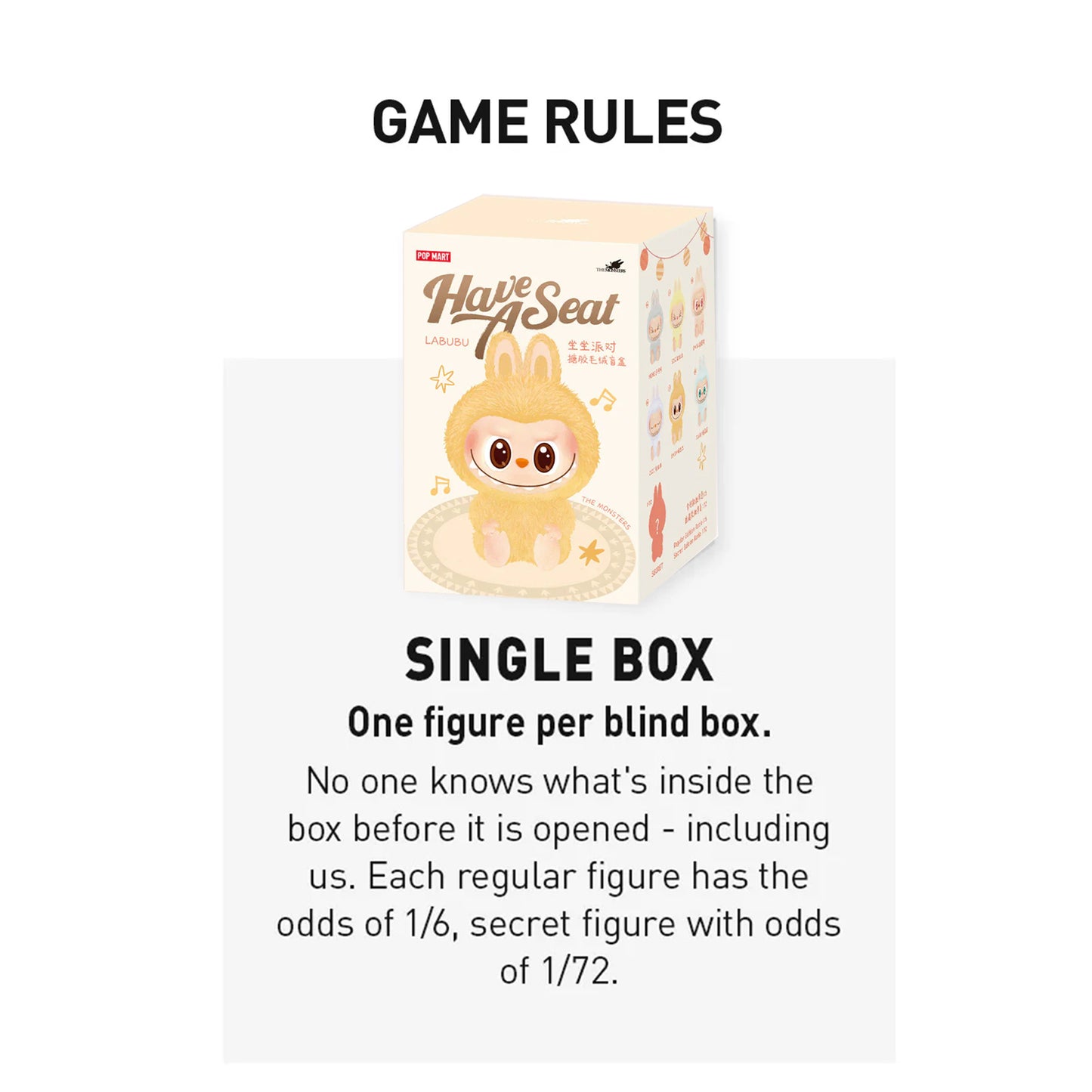 Labubu Monster Doll Have A Seat Series Premium Quality (Blind Box)