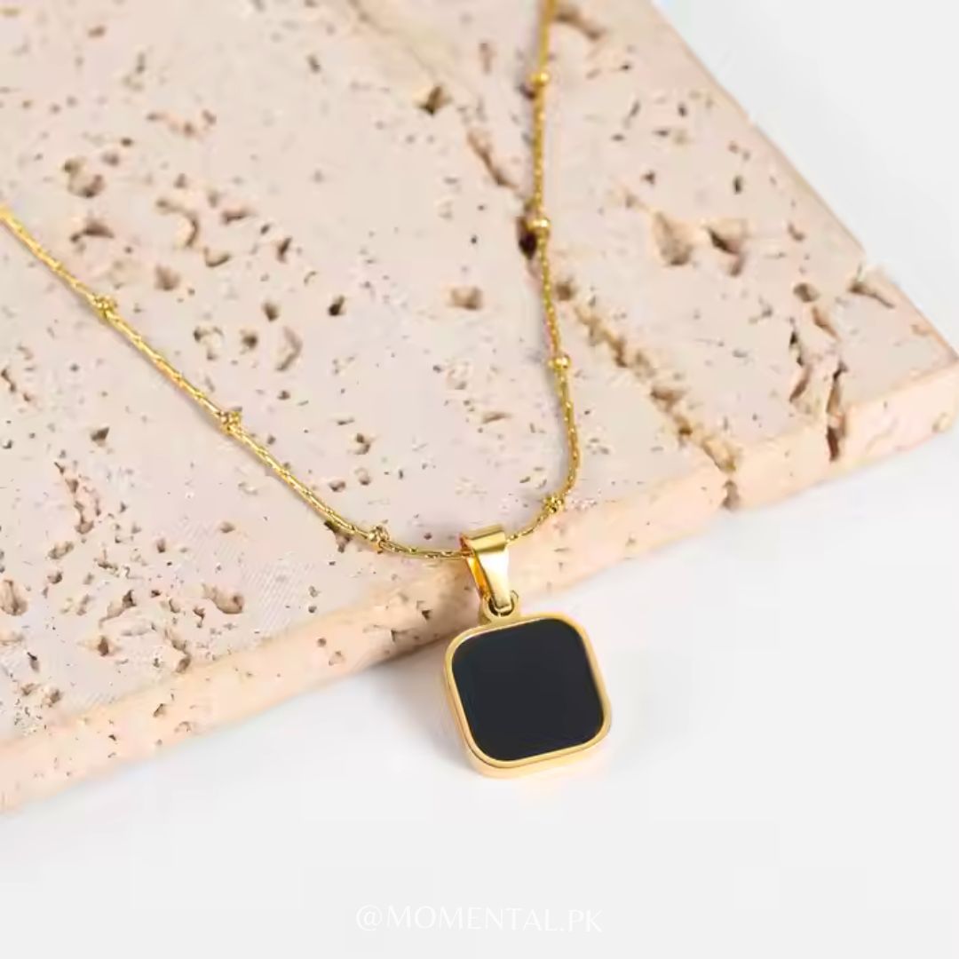 Double Sided Square Pendant (unisex)