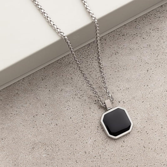 Double Sided Square Pendant (unisex)