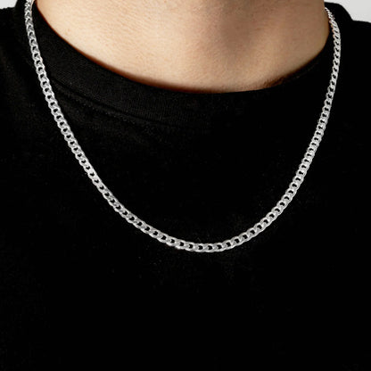 Silver Italian Curb Chain