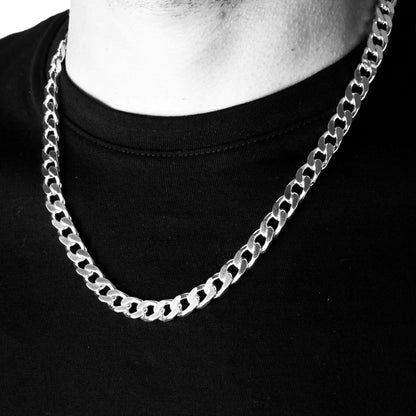Silver Italian Curb Chain