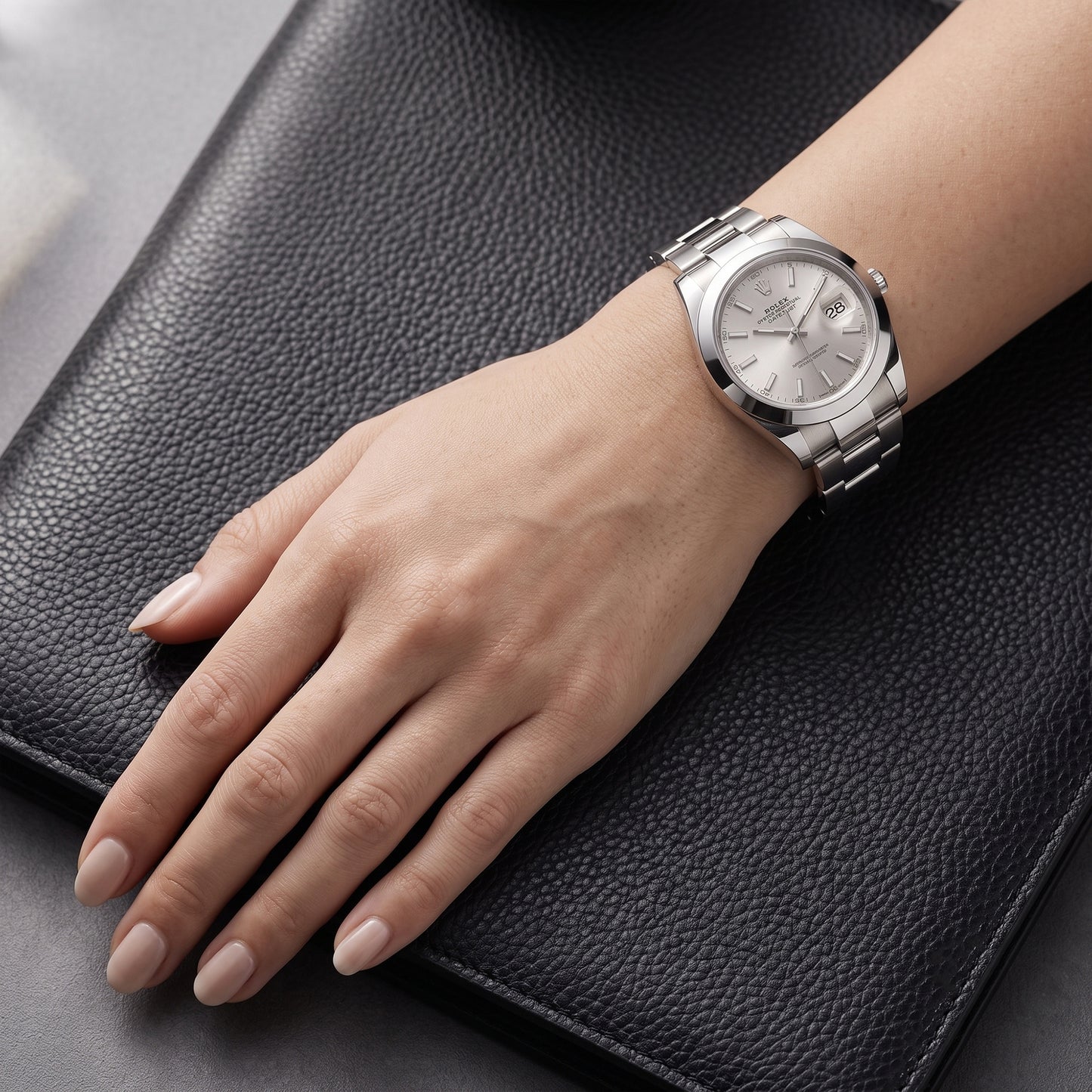 Rolex Datejust Silver Women's Watch