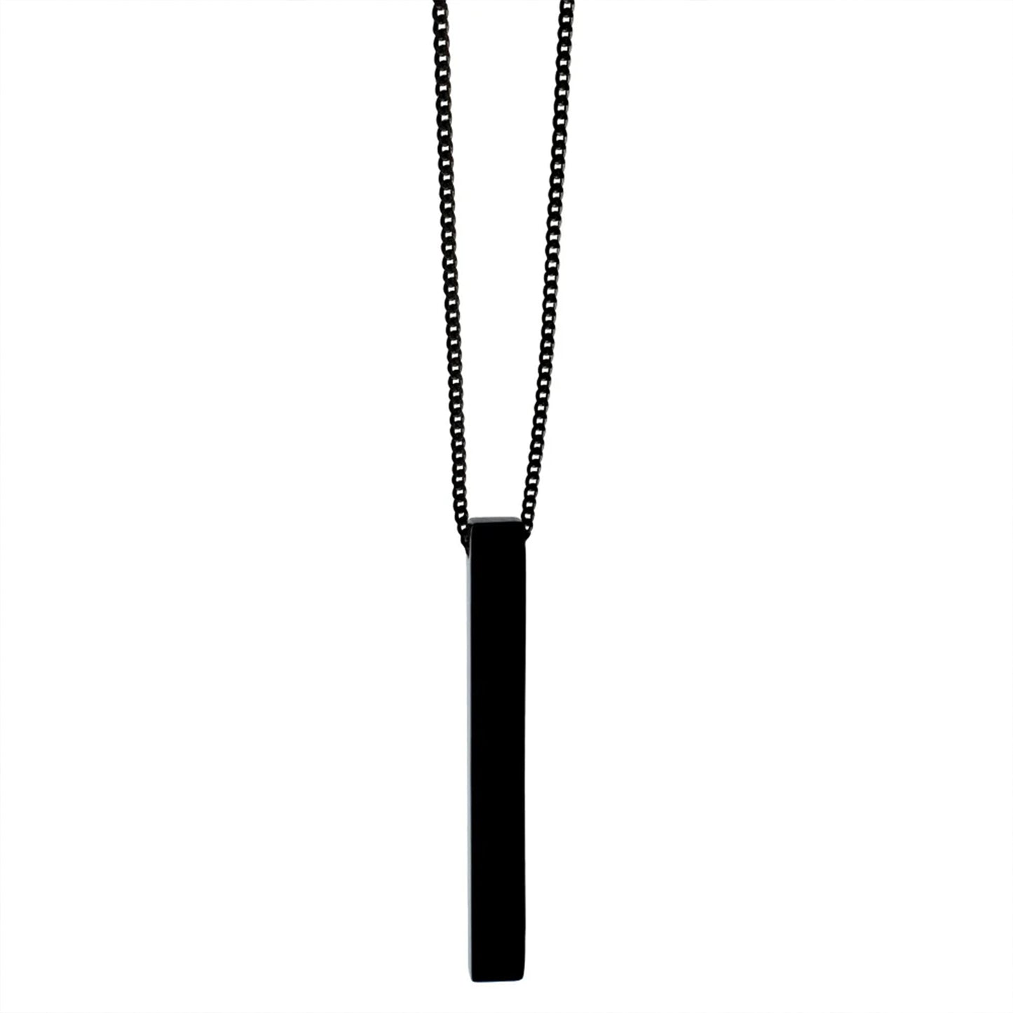 Gold Bar Pendant With Sleek Chain