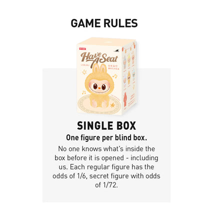 Labubu Monster Doll Have A Seat Series Premium Quality (Blind Box)