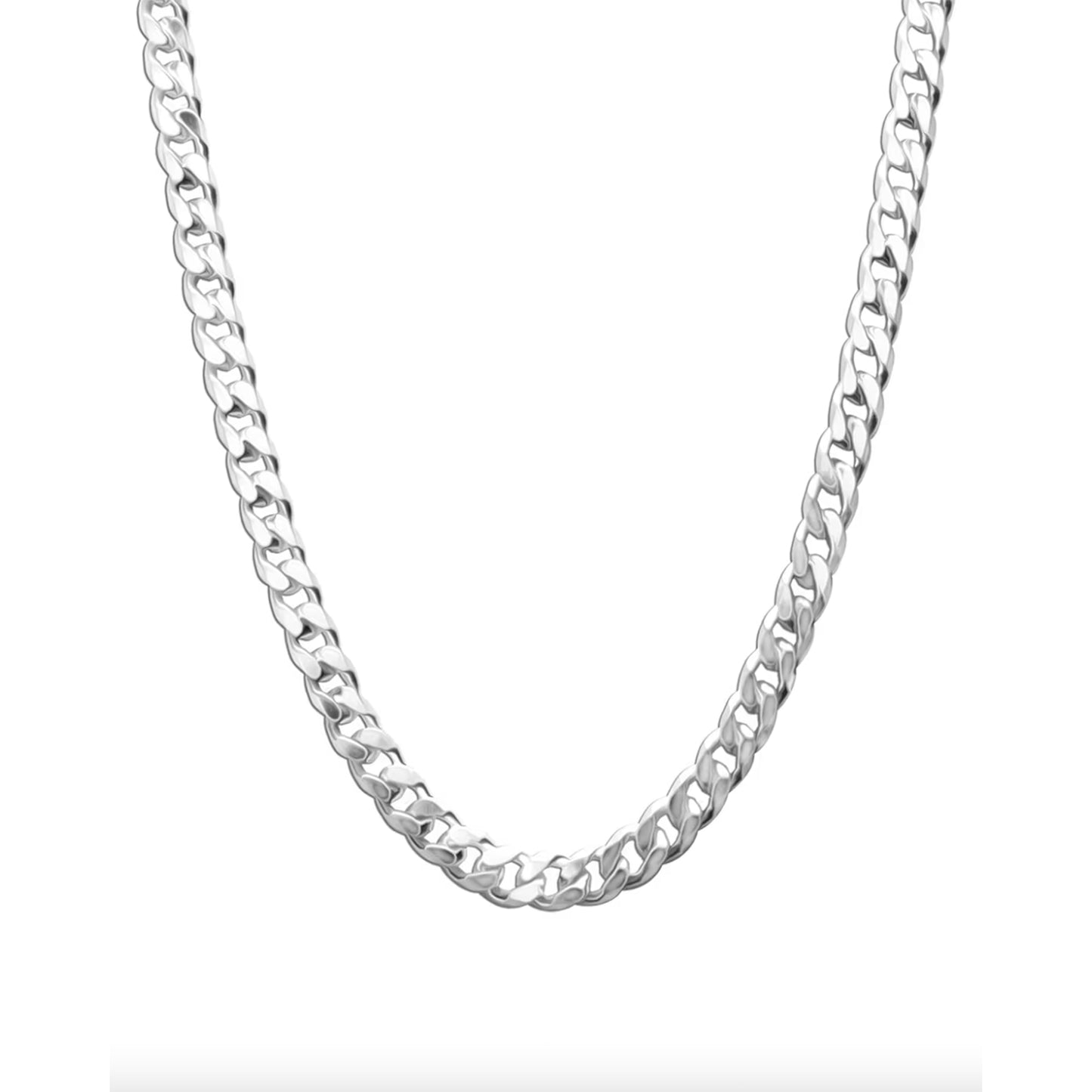 Silver Italian Curb Chain