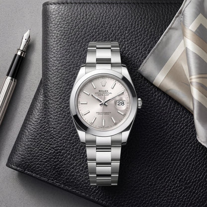 Rolex Datejust Silver Women's Watch
