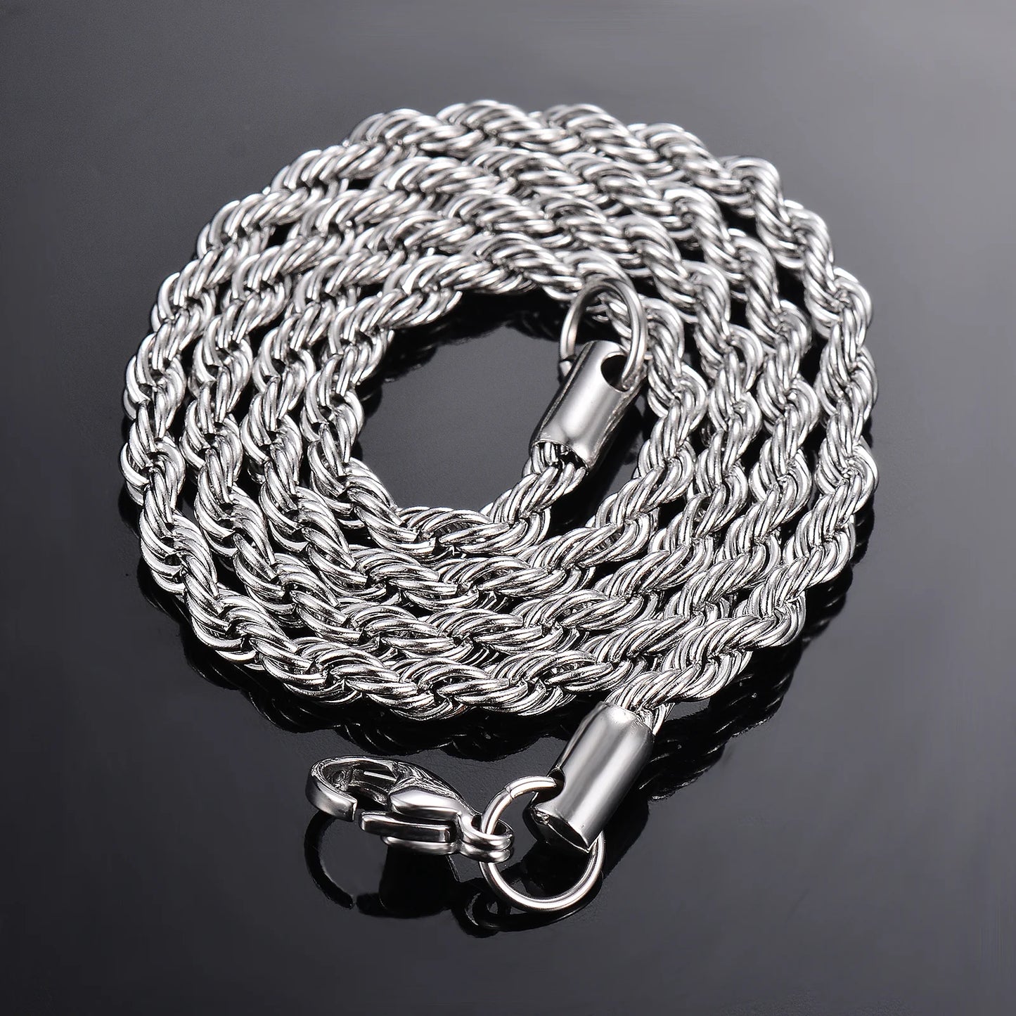 Italian Silver Rope Chain (4mm)