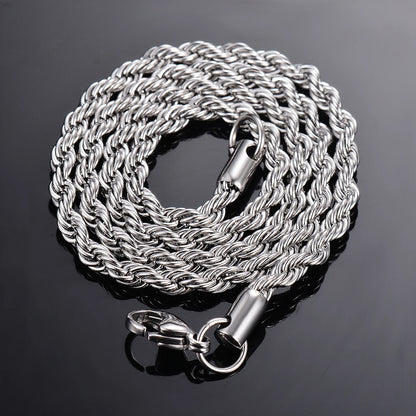 Italian Silver Rope Chain (4mm)