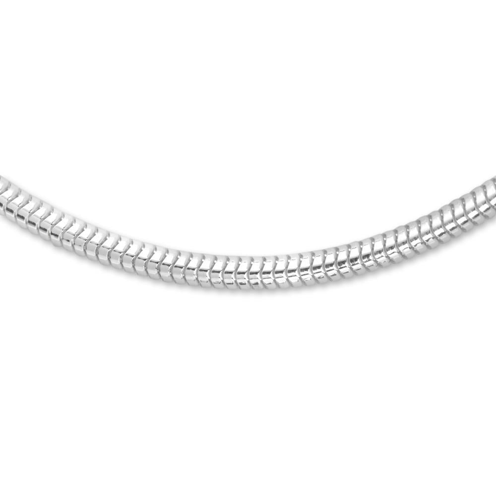 Silver Italian Round Snake Chain