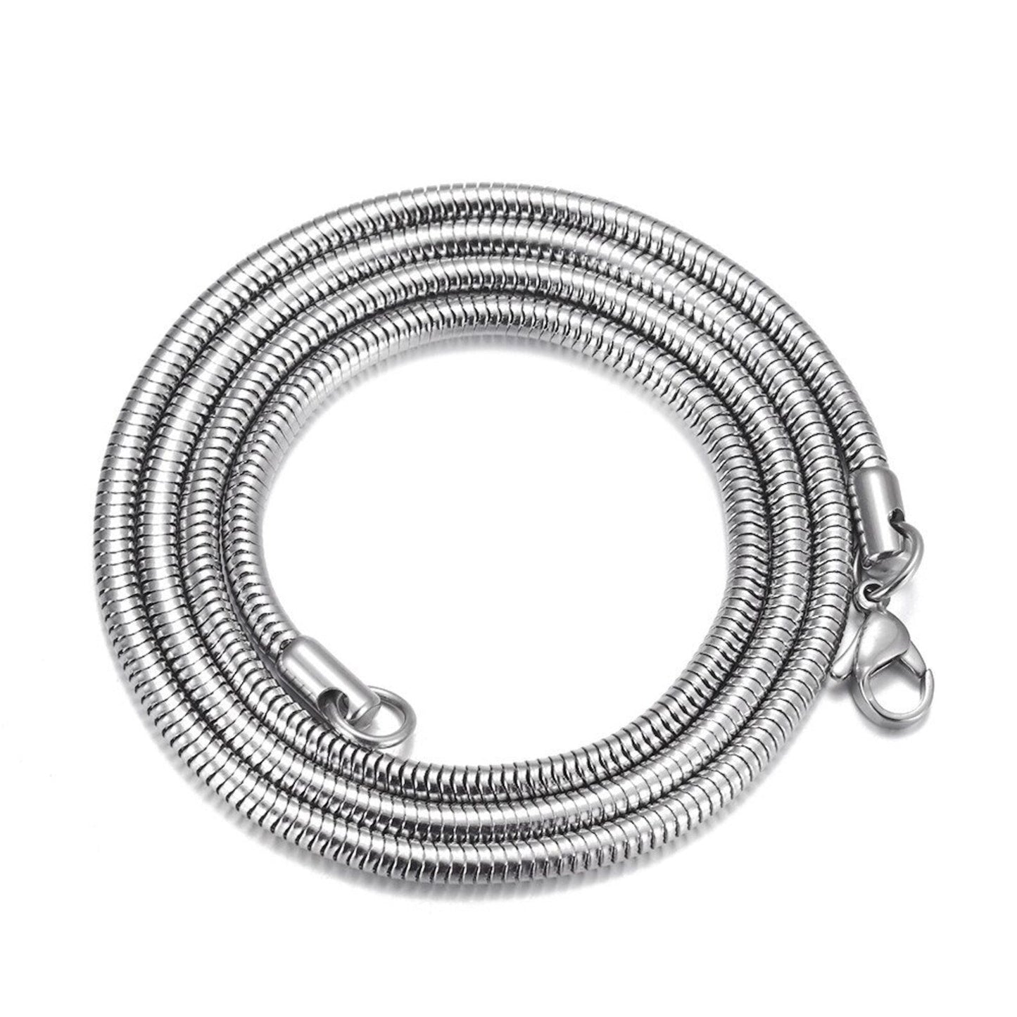 Silver Italian Round Snake Chain
