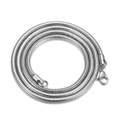 Silver Italian Round Snake Chain