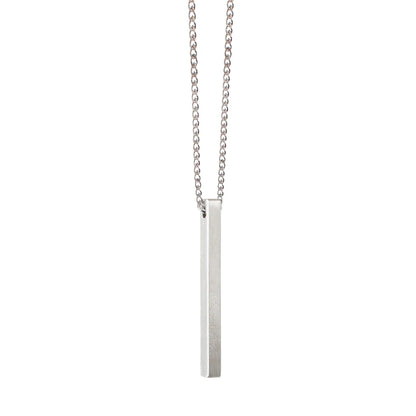 Gold Bar Pendant With Sleek Chain